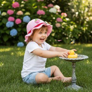 Strawberry Shortcake Style Bucket Hat Toddler size New